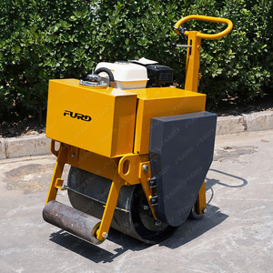 Mini-compacteur vibrant à tambour unique de 200 kg avec moteur à essence pour le remblaiement de fossés - Product Image 5