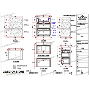 Mármol Calacatta Lincoln de Alta Calidad Goldtop, Diseño Moderno, Resistente al Agua, Gran Formato, Natural, para Encimeras de Baño y Pisos - Product Image 6