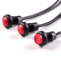 Interrupteur à bouton-poussoir momentané manuel électrique Toowei 12 mm, différentes couleurs, soudage rouge, IP67, 3A, 220V, étanche, rond, en plastique