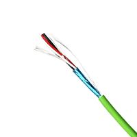 Cable BUS KNX, 1 Par, 2 Hilos, Cobre Sólido, Cinta PET, Blindaje de Lámina de Aluminio, Cubierta LSZH, Par Trenzado, Cable Automotriz