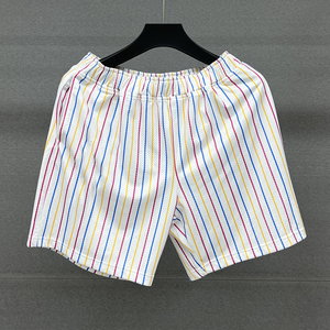 Pantalones Cortos de Baloncesto Holgados de Diseño Personalizado para Verano, con Rayas, Transpirables, para Gimnasio, Correr, Estilo Urbano, de Malla, para Hombre - Product Image 1