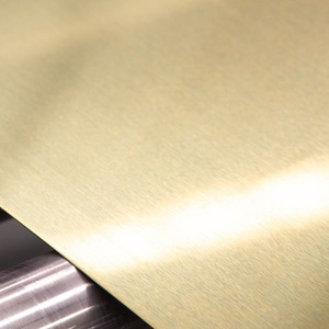Láminas Decorativas de Acero Inoxidable 201 304 316 con Recubrimiento de Color Dorado, Láminas de Acero Inoxidable Laminadas en Frío 2B con Acabado Mate y Espejo Dorado - Product Image 4
