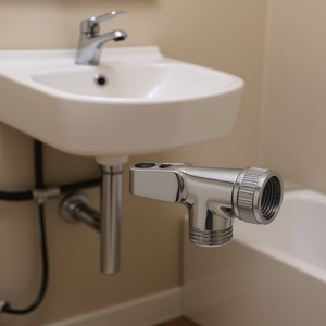 Conector de Plomería Cromado con Cuerpo de Latón Dúplex y Manguera Articulada - Product Image 3