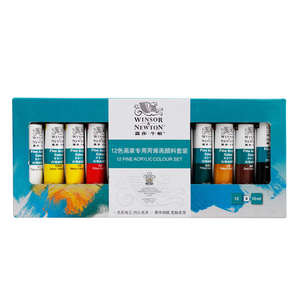<span class=keywords><strong>Winsor</strong></span> & <span class=keywords><strong>Newton</strong></span> <span class=keywords><strong>Pintura</strong></span> de Color Acrílico 12 18 24 36 Colores 10ml Tubo Acrílico Fino Juego de Colores para Pintar Dibujo - Product Image 4