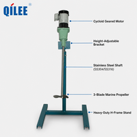 Agitateur vertical QILEE, mélangeur mobile, mini-agitateur, réservoir de floculation, agitateur avec commande PLC