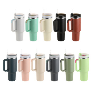 40oz stainless steel cup bpa-free <b>with</b> <b>straw</b> vacuum double-wall 40oz stainless steel tumbler - Product Image 3