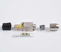 Colokan Modular Jaringan Cat6a Cat7 CAT8 Rj45 Toolless Konektor Pria FTP