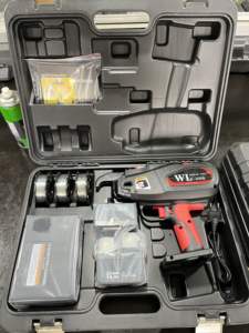 Pistola para atar barras de refuerzo con batería de iones de litio de 14,4 V, grado DIY con encuadernación de 0-40mm de diámetro, soporte personalizado OEM y ODM - Product Image 5