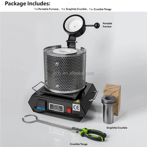 1KG Tragbarer Induktionsmotor Goldschmelzofen 1150°C Kompakter Hochtemperatur-Edelstahl Metallguss Schmelzofen für Gold - Product Image 5
