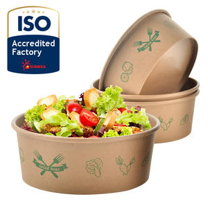 Tigela de papel para embalagem de alimentos e salada com impressão personalizada - Product Image 4