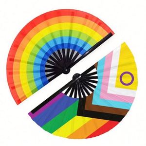 Abanicos de Bambú Grandes de 13 Pulgadas, Abanicos de Mano con Diseño de Ángel, Arte Folclórico Tradicional, Publicitarios, para Bailar, Ecológicos, Decoración del Hogar, Negocios - Product Image 1