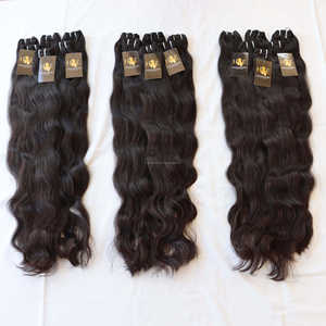 Mechones de pelo indio virgen 100% Natural, cutícula alineada, venta al por mayor - Product Image 2