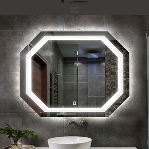 Miroir-<span class=keywords><strong>Espejo</strong></span> de pared inteligente con luz led para <span class=keywords><strong>baño</strong></span>, tocador de maquillaje usado, decorativo, moderno, personalizado, 50x70cm - Product Image 2