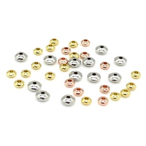 Anno Jewelry Stainless Steel Beads 6mm Round <b>Spacer</b> Beads For DIY Jewelry Making Accessories Gold Silver Rose Gold Color - Product Image 1