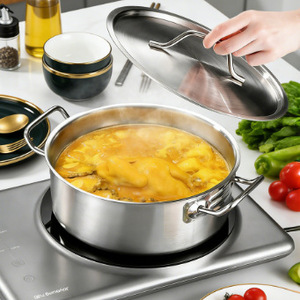 Stainless Steel Double Compartment Hot Pot 6.1L 10L <b>Large</b> Capacity Induction Cooker <b>Safe</b> For Home Family Use - Product Image 5