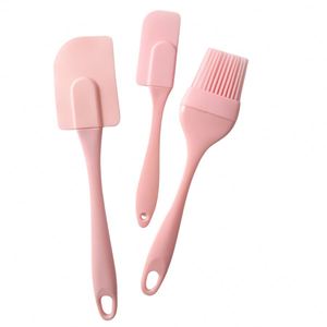 Juego de 3 utensilios de silicona antiadherentes resistentes al calor, utensilios de cocina duraderos para hornear galletas, pasteles y repostería - Product Image 1