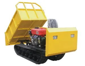 Trung Quốc 1.5t Crawler Giao thông vận tải xe tải nhỏ nhỏ Dumper Giao thông vận tải xe trang web Xe chở rác để bán