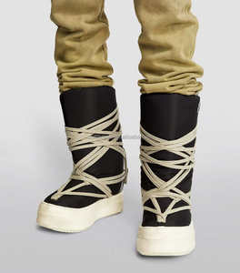 Enveloppant À Lacets Bigrocks Conception Exagérée Plate-Forme <span class=keywords><strong>De</strong></span> Luxe Hommes Skiwear Hommes En Cuir Noir Bottes <span class=keywords><strong>De</strong></span> Neige Hommes Bigrocks Bottes <span class=keywords><strong>De</strong></span> <span class=keywords><strong>Ski</strong></span> - Product Image 6
