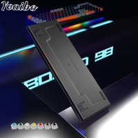 Teclado inalámbrico para gaming, dispositivo con interruptor arcoíris, WIN china, venta al por mayor, VX al Blue