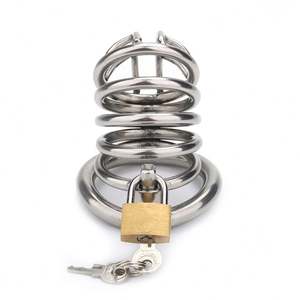 Pénis Serrure En Acier Inoxydable Creux Cage De Chasteté Dick Jouets Mâle Chasteté Dispositif Sex Toy pour Hommes juguetes sexuales - Product Image 6