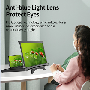 12 inch HD điện thoại di động Kính lúp di động bàn điện thoại thông minh Máy chiếu HD 3x Kính lúp bàn máy chiếu điện thoại thông minh máy chiếu - Product Image 3