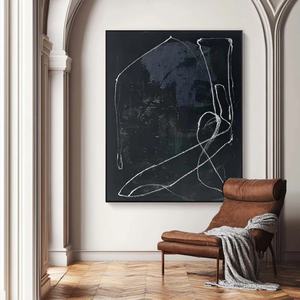 Pintura Moderna Abstracta Wabi Sabi, Lienzo Hecho a Mano, Arte de Pared Neutral, Decoración del Hogar, Pintura al Óleo con Textura 3D para Dormitorio y Sala de Estar - Product Image 2