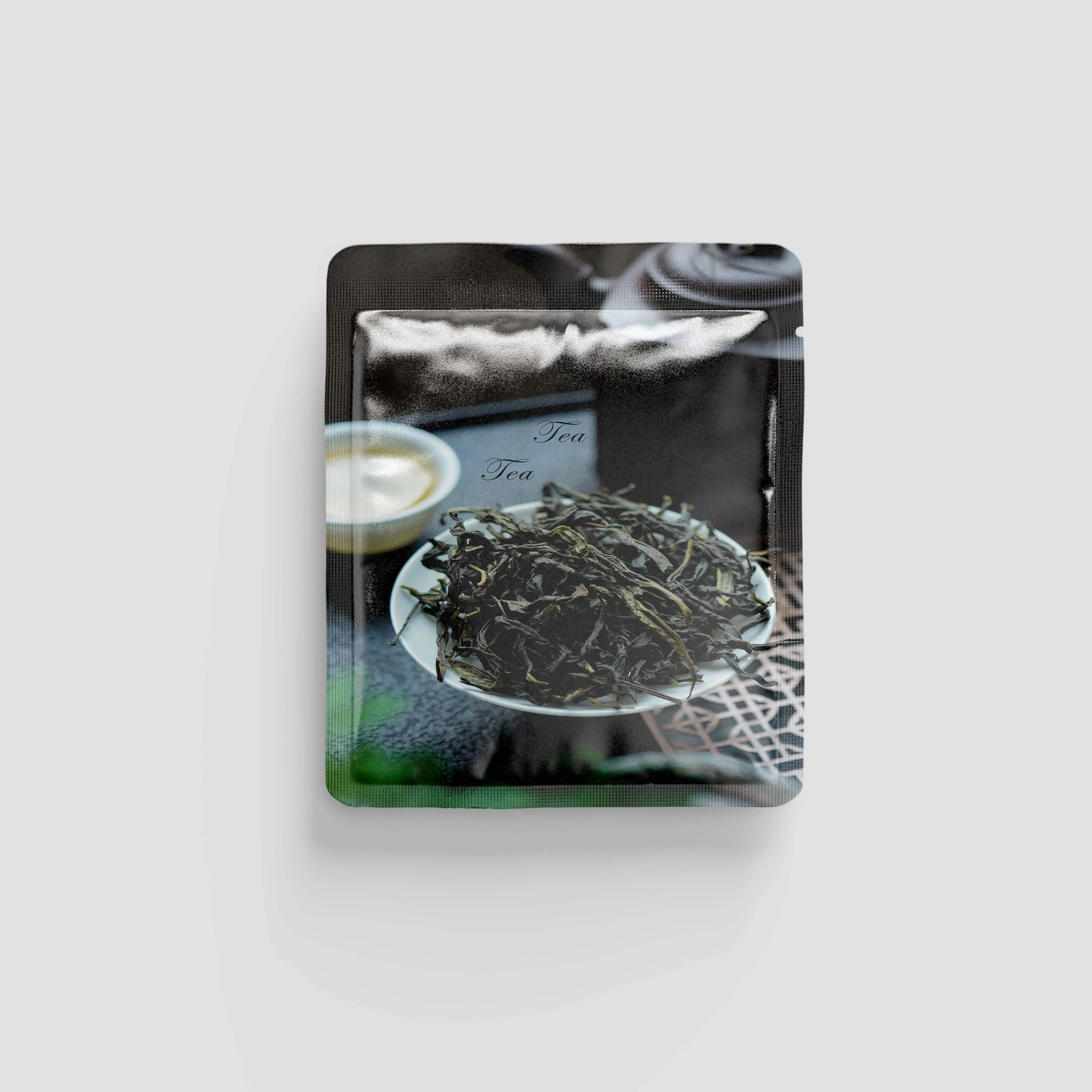 100 % natürliche leere individualisierte Reißverschluss-Infusionsbeutel für bio-Trocknopf-Hibiskus-Teebeutel mit individualisierten Teetiketten Verpackung mit Logo