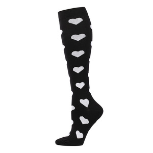 Calcetines de Compresión a Media Pantorrilla, de Nailon, para Deportes al Aire Libre, Ciclismo, Juveniles, Negros, Blancos, con Diseño - Product Image 4