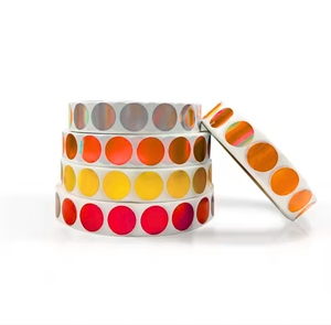 Pegatina de <span class=keywords><strong>vinilo</strong></span> de colores de 1 pulgada, etiquetas personalizables de codificación de colores, pegatinas circulares adhesivas grabables multiusos <span class=keywords><strong>para</strong></span> gafas - Product Image 2