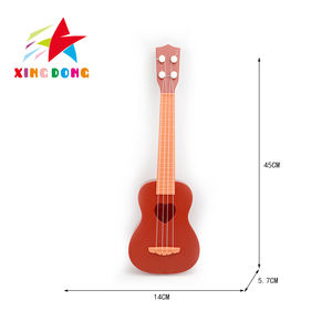 Instrumento musical de educación temprana 4 cuerdas <span class=keywords><strong>ukelele</strong></span> 45 cm Mini juego de juguete en forma de calabaza con 3 colores caramelo - Product Image 4