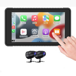 Navigateur GPS pour Moto Écran Tactile 5 Pouces IP67 Étanche CarPlay pour Moto Enregistreur de Conduite DVR - Product Image 1