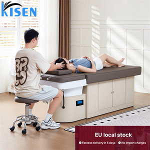 Table de lavage de cheveux Kisen Europe Warehouse avec spa, fumigation et circulation d'eau – Table de salon de qualité supérieure en promotion - Product Image 6