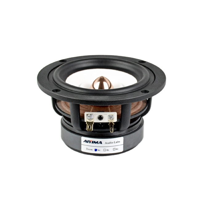 AIYIMA 1Pcs 4 Inch Full Range Speaker Driver 4 8Ohm 30W HIFI Treble Bass Loudspeaker Desktop Bookshelf Audio Sound Speaker