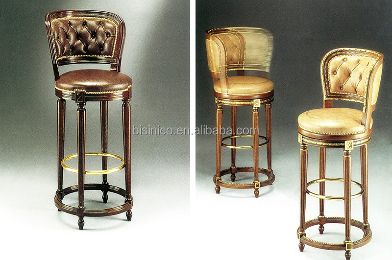 Luxury Baroque Style Solid Wood Car Counter in Distressed Ivory