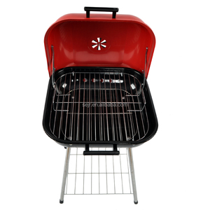 SEJR 18 pollici Rosso del Carbone di legna di Porcellana Portatile <span class=keywords><strong>Barbecue</strong></span> Grill <span class=keywords><strong>Barbecue</strong></span> All'aperto 69X47X47cm - Product Image 3