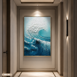 Fabricante Vietnamita de Arte Mural Abstracto Moderno en Vidrio, Pintura Decorativa de Vidrio Templado de Lujo, OEM, ODM, Marca Privada - Product Image 4