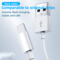 Cable de Datos USB de Carga Rápida de Alta Calidad de 2.4A para Teléfono 14 13 Pro Max 11 X XR XS 8 7 6 6s, Bancos de Energía, Computadoras, con Caja