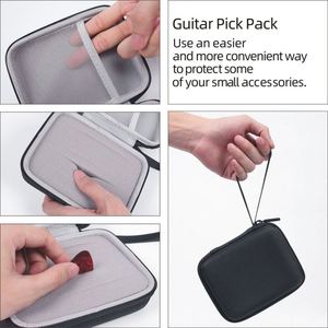 Étui personnalisé pour plectres de guitare - Compatible Fender, D'Addario, Jim Dunlop et plus, pochette de rangement toutes tailles, sac noir - Product Image 4