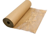 Papier d'emballage écologique en nid d'abeille Papier kraft en nid d'abeille 100% Emballage compostable biodégradable recyclable Couverture en nid d'abeille