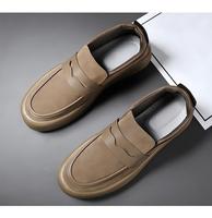 Mocassins à enfiler pour hommes, style Penny Loafers, à plateforme épaisse, chaussures de tous les jours, décontractées, confortables pour la marche et la conduite, OEM ODM Personnalisation Vente en gros