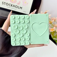 Nouveau support de téléphone en silicone souple en forme de cœur, pliable et anti-tremblement, avec ventouse de bureau