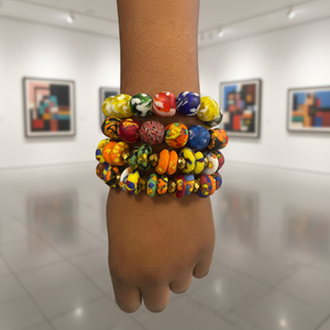 Pulsera Artesanal Étnica MNAK, Joyería de Cuentas Hecha a Mano en Zambia - Product Image 1