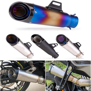 Tubo de Escape para Motocicleta de 51 mm, Silenciador SC, Z250 <span class=keywords><strong>Z300</strong></span> Z400 ZX10 MT0709 R25 R3 R6 para Kawasaki Ninja <span class=keywords><strong>Honda</strong></span> Yamaha /3 Capas - Product Image 3