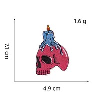 Patch brodé thermocollant fait main pour fille, série rose, motif mode