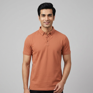 Nueva Camiseta de Golf para Hombre con Logotipo Personalizado OEM, Estampado Sólido, Secado Rápido, Antiarrugas, Sublimada, Tejida, 100% Algodón, con Bolsillo - Product Image 1