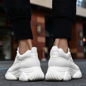 Sneakers Personalizzabili con Rialzo Interno, <span class=keywords><strong>Scarpe</strong></span> <span class=keywords><strong>Sportive</strong></span> <span class=keywords><strong>di</strong></span> Tendenza in Vera Pelle, Calzature <span class=keywords><strong>di</strong></span> Marca per Estate Autunno Inverno - Product Image 5