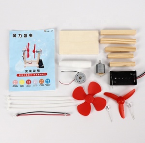 Turbine à vent créative en blocs en bois, <span class=keywords><strong>jouet</strong></span> artisanal, outil d'apprentissage scientifique, DIY, amusant, pour enfants - Product Image 5