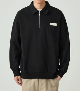 Felpa Personalizzata all'Ingrosso 2026, Qualità Premium, Maniche Corte, Design Personalizzato Gratuito, Autunno, 100% Cotone, Lavorazione a Maglia, Stampa Digitale per Uomo - Product Image 2