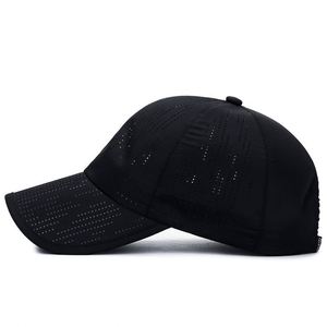 Gorra de béisbol unisex transpirable de malla completa, de secado rápido, sin estructura, ligera, refrescante, para deportes acuáticos, con orificios cortados con láser - Product Image 3