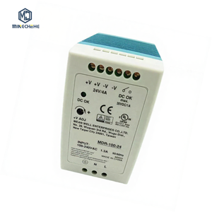 Fuente de Alimentación Industrial Nueva MDR-100-24 para Riel DIN, para Módulo PLC, Salida de 24 V CC, Entrada de 100-240 V CA, 1 Año de Garantía - Product Image 2
